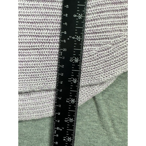Talbots Sweater Women Purple Knit L Large‎ Long Sleeve Crew Neck Pima Cotton - Picture 8 of 8